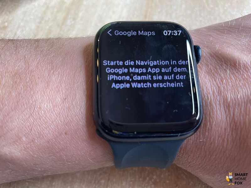 Google Maps на Apple Watch 7.